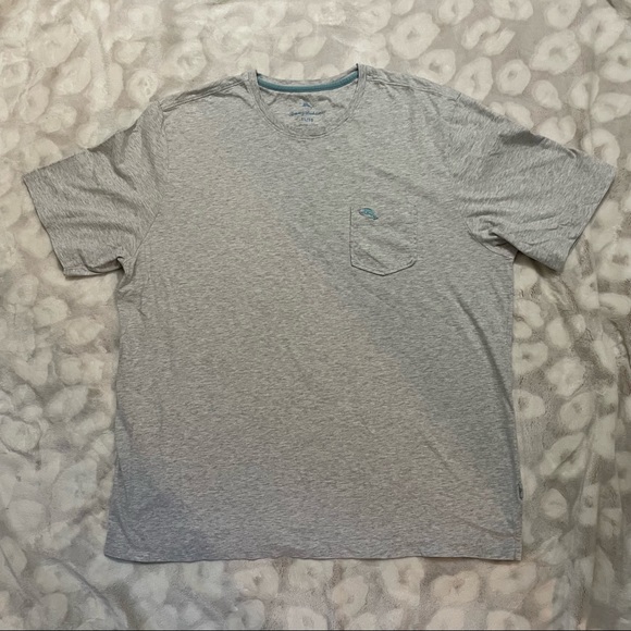 Tommy Bahama Other - Tommy Bahama Gray Pocket T-Shirt Size XL
